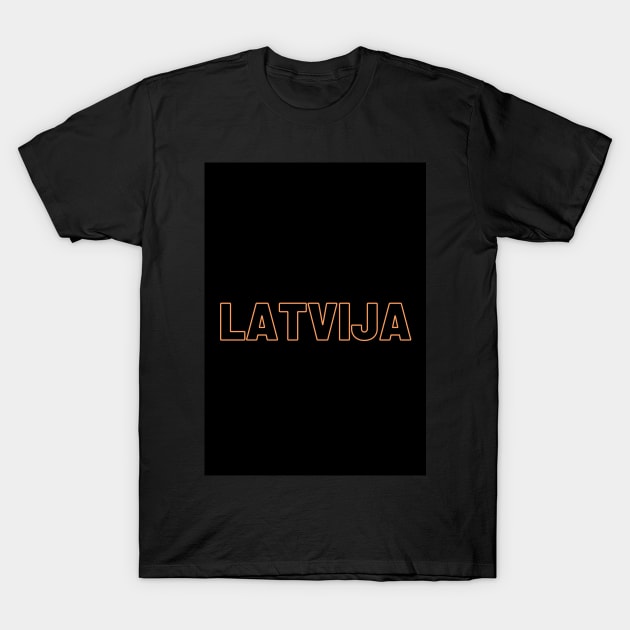 Latvia latvija latviski latviešu valoda T-Shirt by LukjanovArt